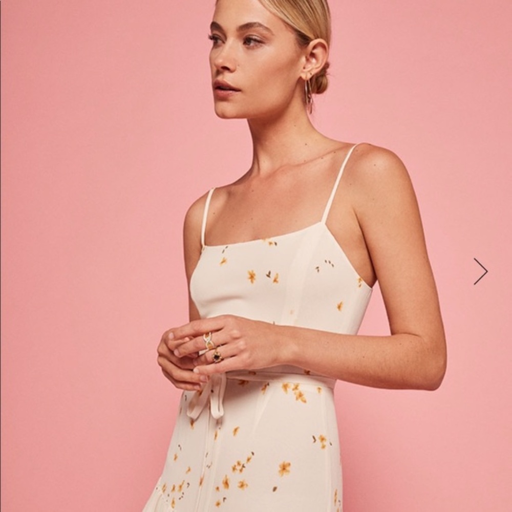 Reformation Foxglove Maxi tiered Dress- Opium - Picture 6 of 10